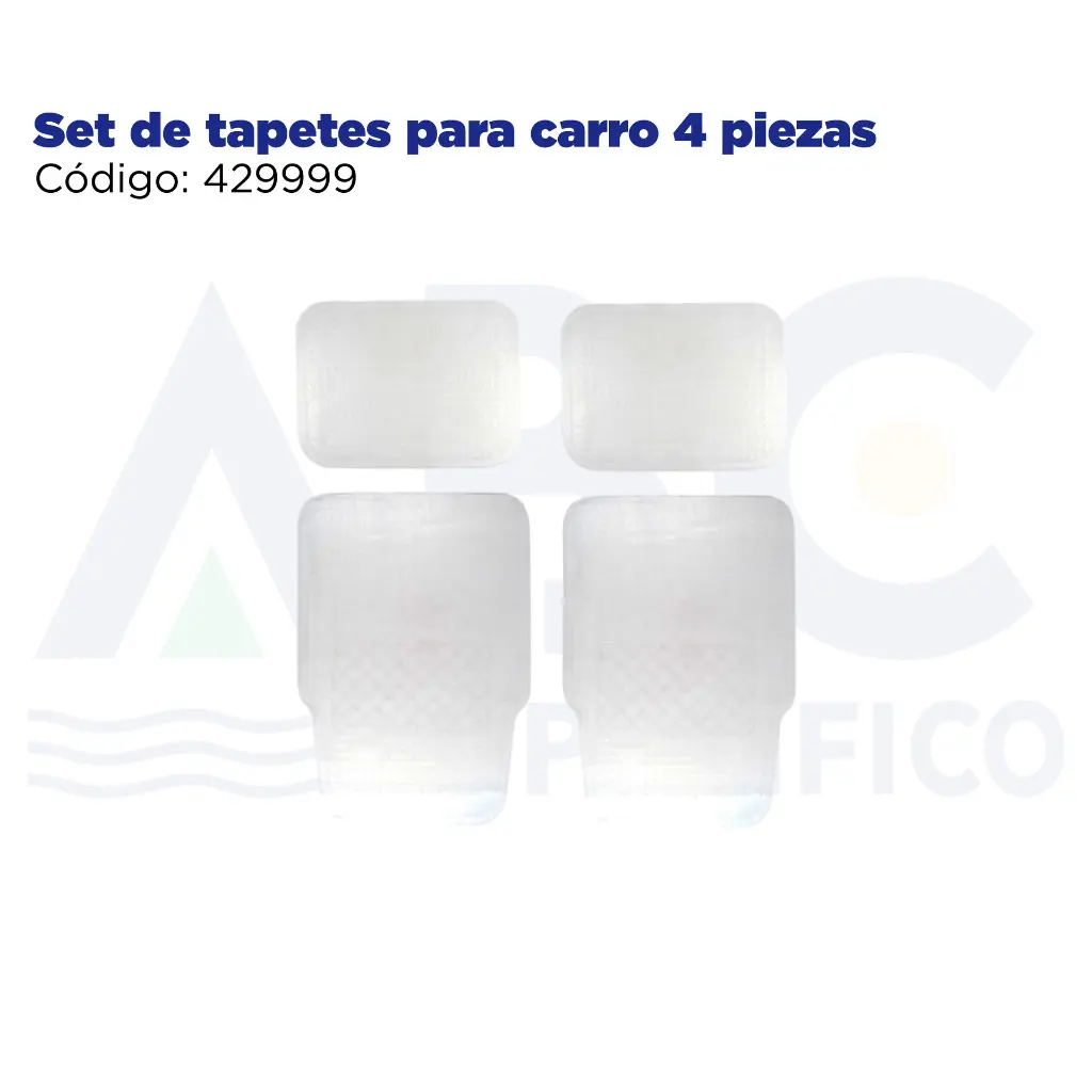Set de tapetes para carro 4 piezas