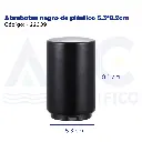 Abrebotes negro de plástico 5.3*8.2cm