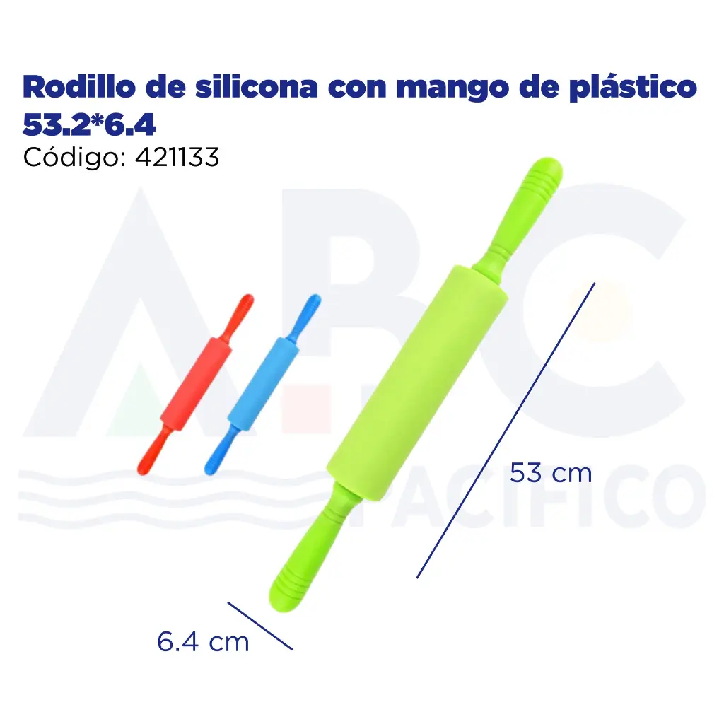 Rodillo de silicona con mango de plástico 53.2*6.4