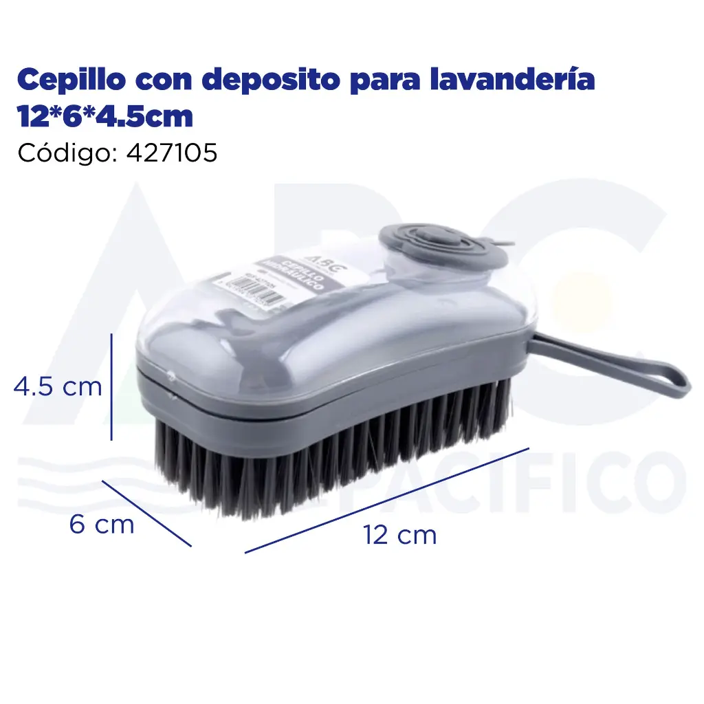 Cepillo con deposito para lavandería 12*6*4.5cm