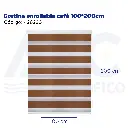 Cortina enrollable café 100*200cm