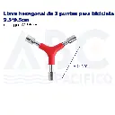 Llave hexagonal de 3 puntas para bicicleta 9.5*9.5cm