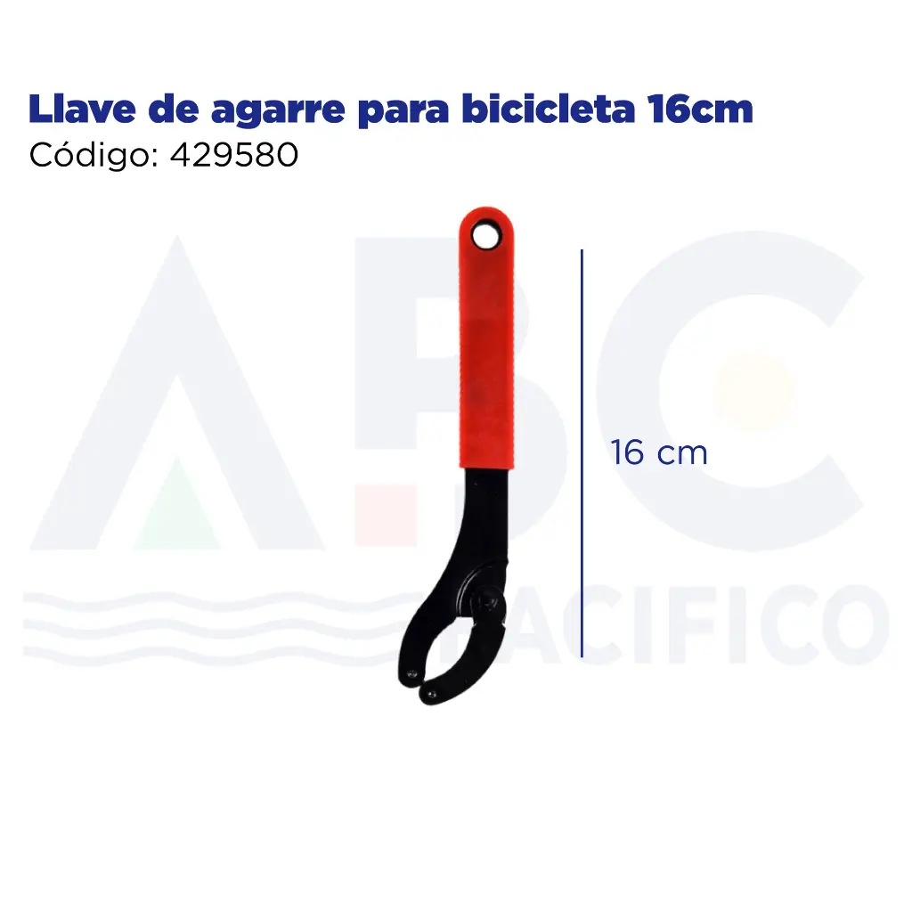 Llave de agarre para bicicleta 16cm