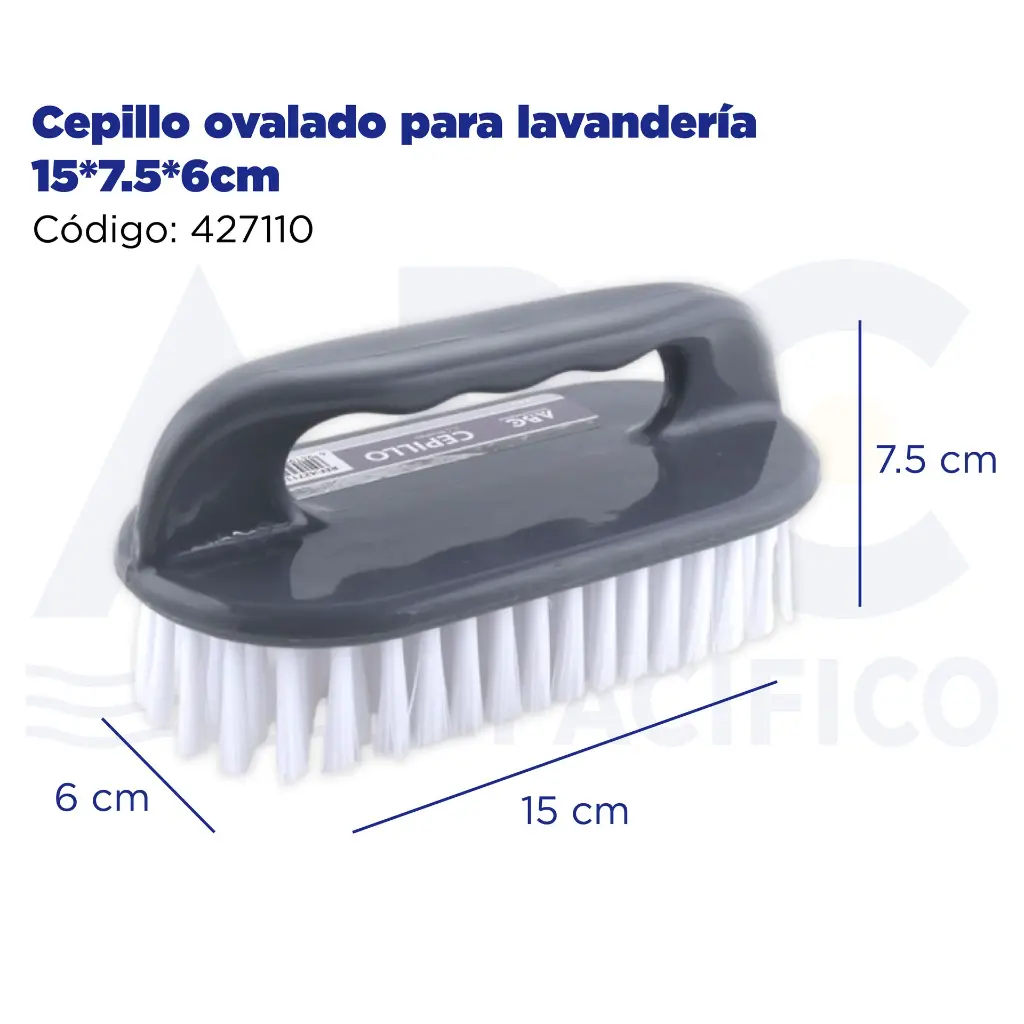Cepillo ovalado para lavandería 15*7.5*6cm