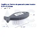 Cepillo en forma de pescado para trastes 9.3*4.5*2.8cm