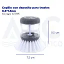 Cepillo con deposito para trastes 9.5*7.5cm