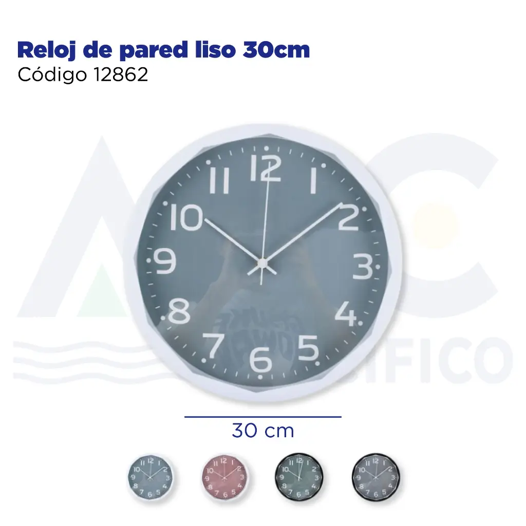 Reloj de pared liso 30cm