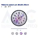 Reloj de pared con diseño 30cm
