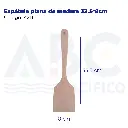 Espátula plana de madera 33.5*8cm