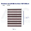 Persiana enrollable burdeos 150*200cm