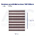 Persiana enrollable burdeos 180*200cm