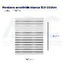 Persiana enrollable blanca 150*200cm