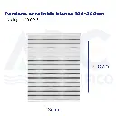 Persiana enrollable blanca 180*200cm