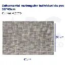 Salvamantel rectangular individual de pvc 30*45cm
