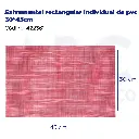 Salvamantel rectangular individual de pvc 30*45cm