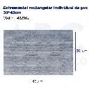 Salvamantel rectangular individual de pvc 30*45cm