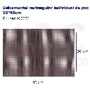 Salvamantel rectangular individual de pvc 30*45cm