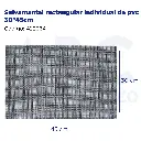 Salvamantel rectangular individual de pvc 30*45cm