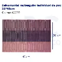 Salvamantel rectangular individual de pvc 30*45cm