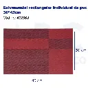 Salvamantel rectangular individual de pvc 30*45cm