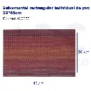 Salvamantel rectangular individual de pvc 30*45cm
