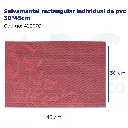 Salvamantel rectangular individual de pvc 30*45cm