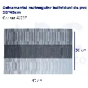 Salvamantel rectangular individual de pvc 30*45cm