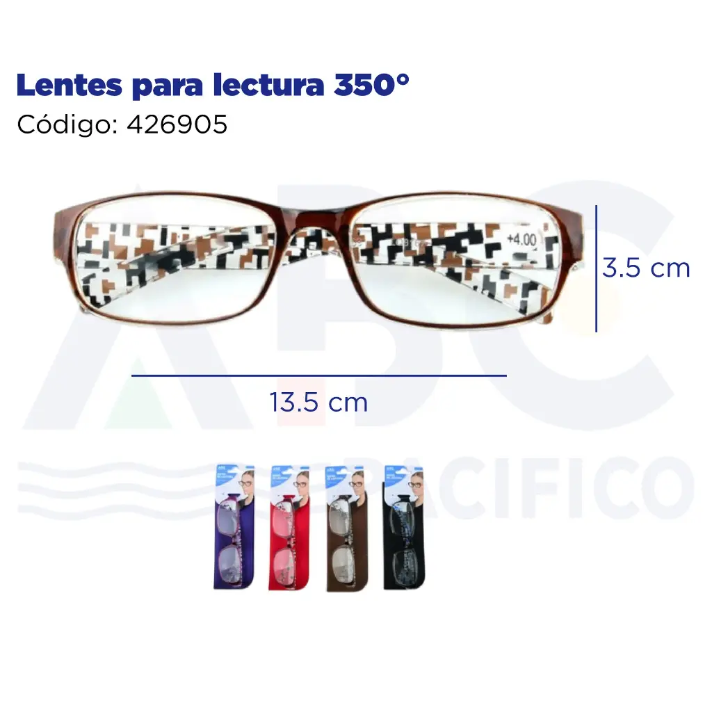 Lentes para lectura 350°