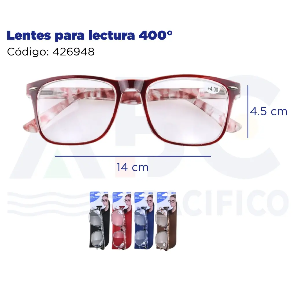 Lentes para lectura 400°