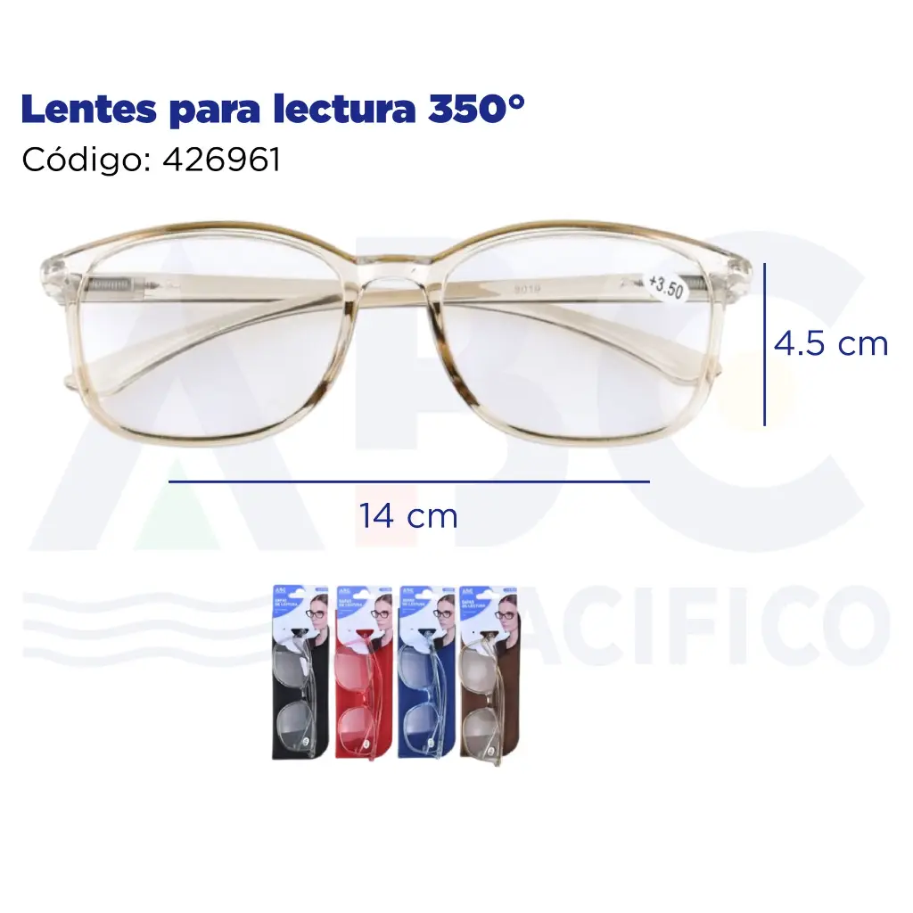 Lentes para lectura 350°