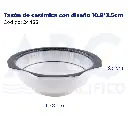 Tazón de cerámica con diseño 10.8*3.5cm