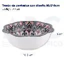 Tazón de cerámica con diseño 10.5*4cm