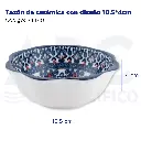 Tazón de cerámica con diseño 10.5*4cm