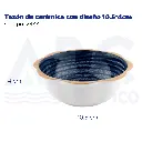 Tazón de cerámica con diseño 10.5*4cm