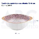 Tazón de cerámica con diseño 12*4 cm