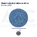 Mantel individual tejido de 30 cm