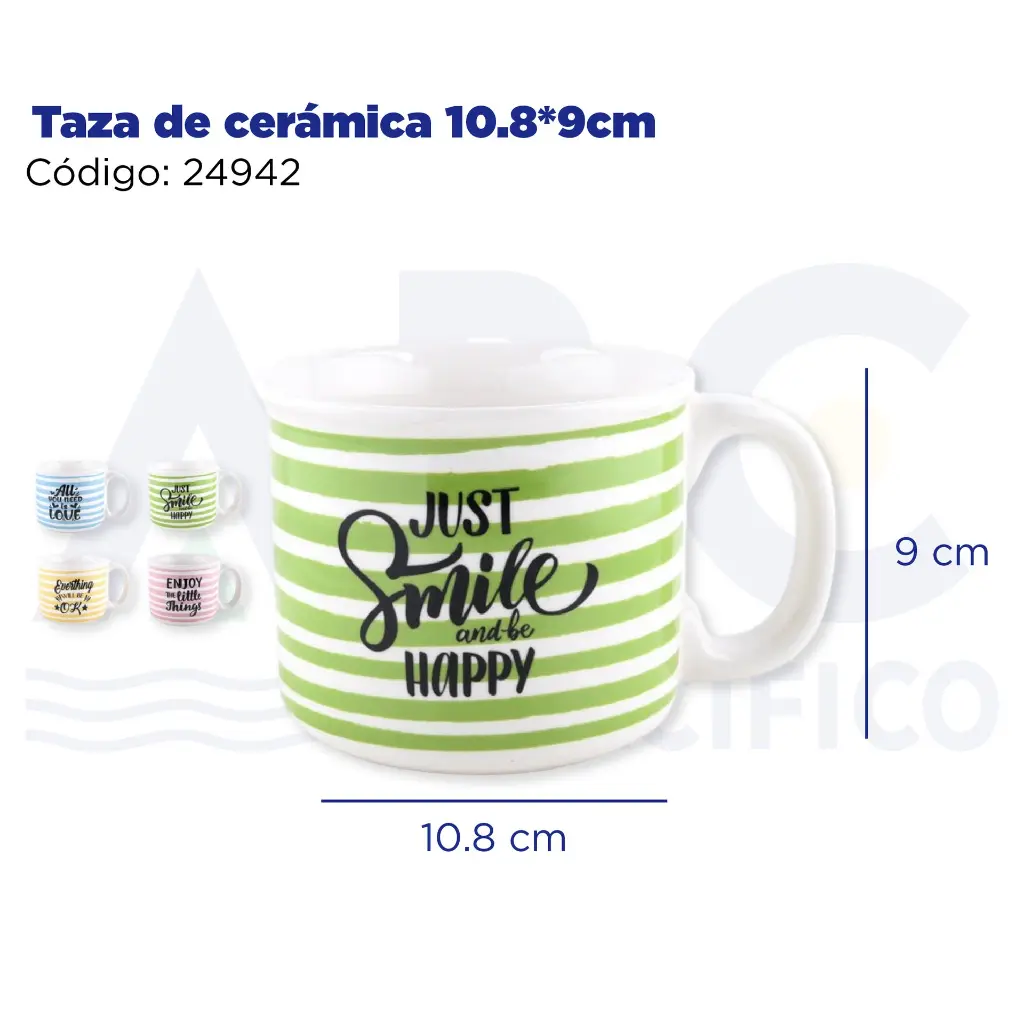 Taza de cerámica 10.8*9cm
