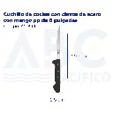 Cuchillo de cocina con clavos de acero con mango pp de 6 pulgadas