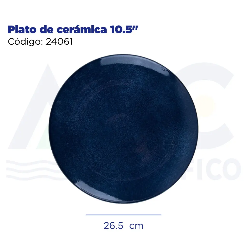 Plato de cerámica 10.5"
