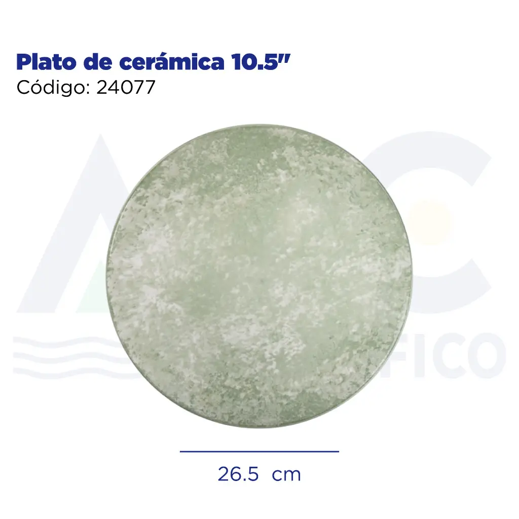 Plato de cerámica 10.5"