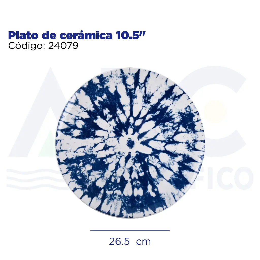 Plato de cerámica 10.5"