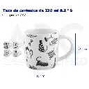 Taza de cerámica de 330 ml 8.3 * 9