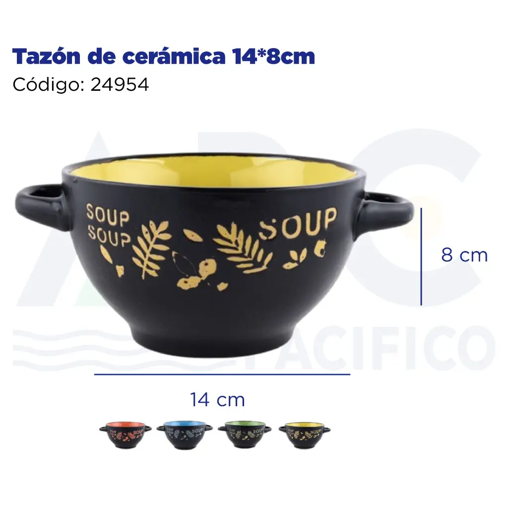 Tazón de cerámica 14*8cm