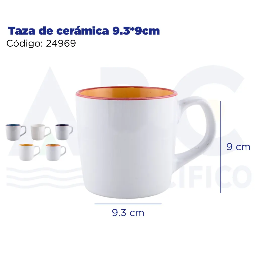 Taza de cerámica 9.3*9cm