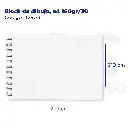 Block de dibujo, a4 160gr/30