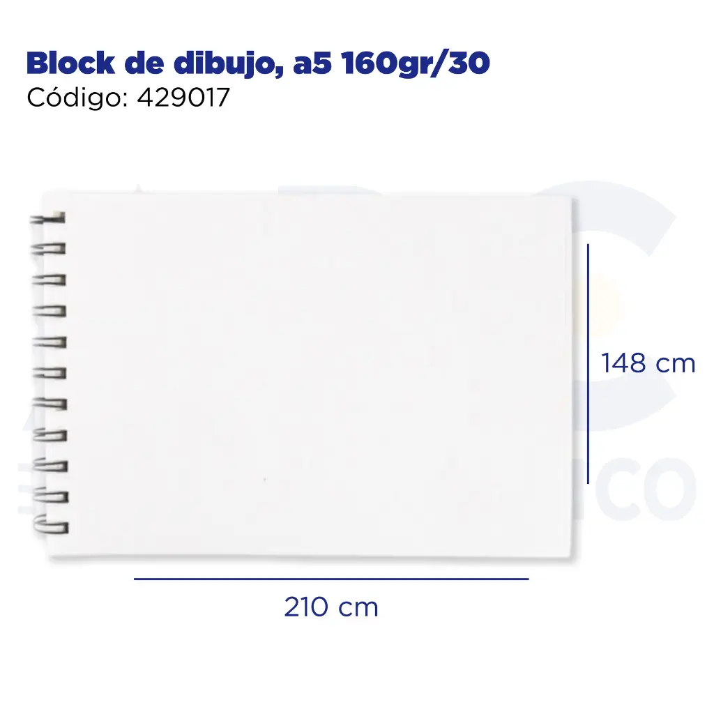 Block de dibujo, a5 160gr/30