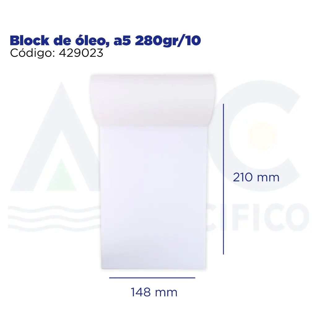 Block de óleo, a5 280gr/10