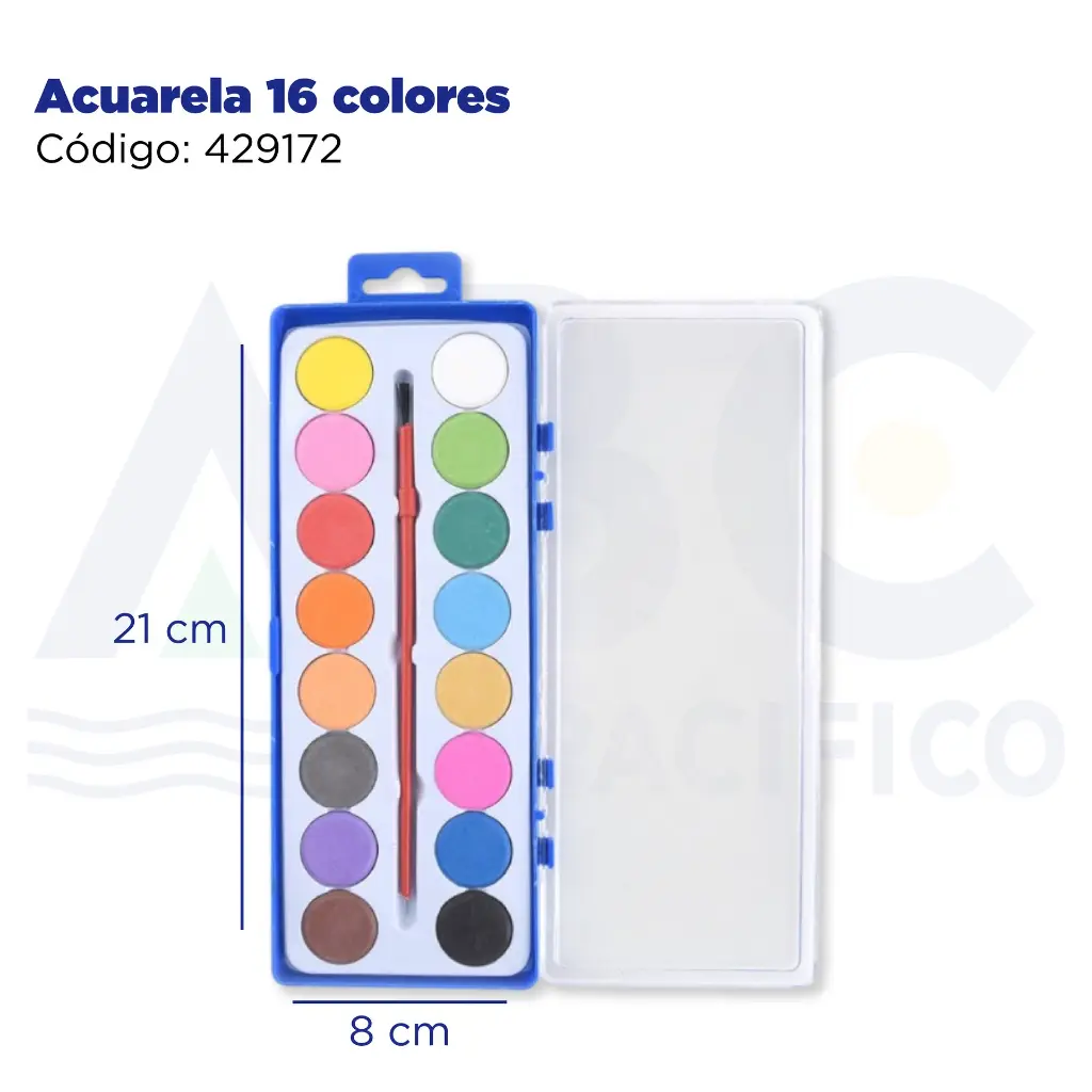 Acuarela 16 colores