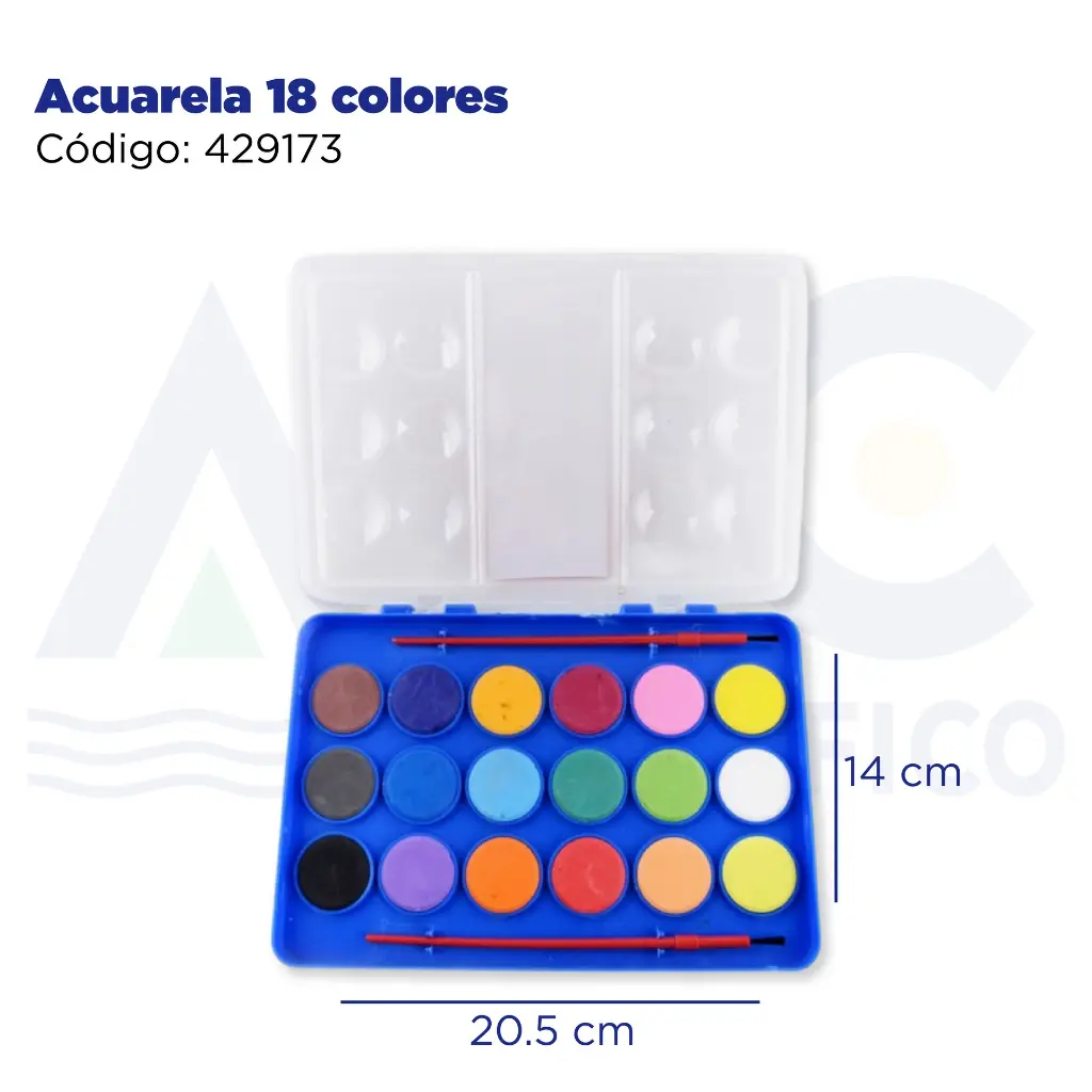 Acuarela 18 colores