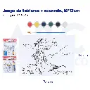 Juego de tableros + acuarela, 18*13cm